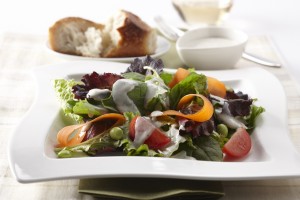 Salad With Tofu Ranch Dressing 