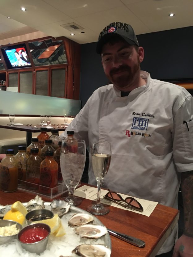 Chef Sean Collins at Rick Moonen’s RM Seafood In Las Vegas Heats Things
