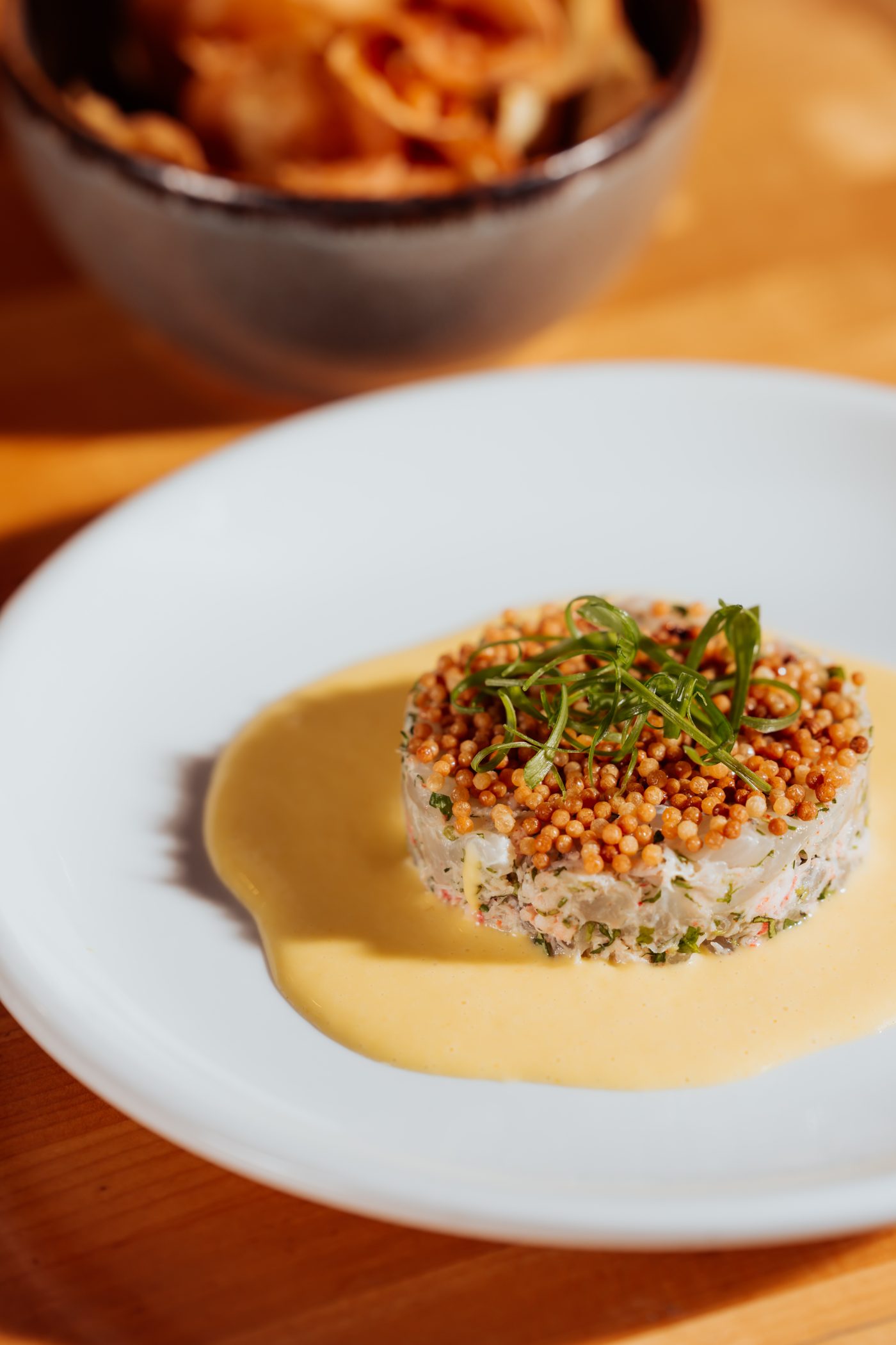 Snow Crab and Amberjack Tartare — Photo by Cole Curtis